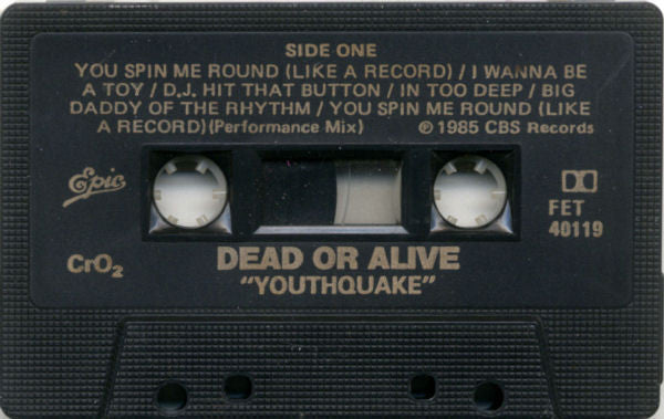 Dead Or Alive – Youthquake - 1985 Cassette