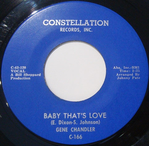 Gene Chandler – Baby That's Love / Bet You Never Thought -  7" Single