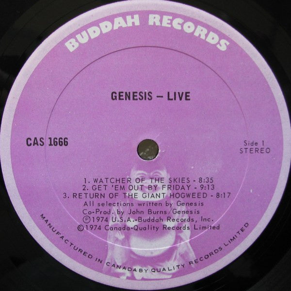 Genesis – Live - 1974 Original VinylPursuit.com