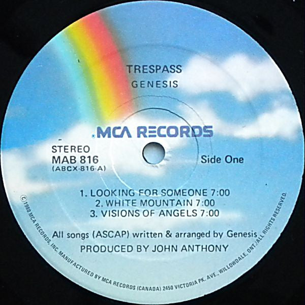 Genesis ‎– Trespass - 1980 Pressing VinylPursuit.com