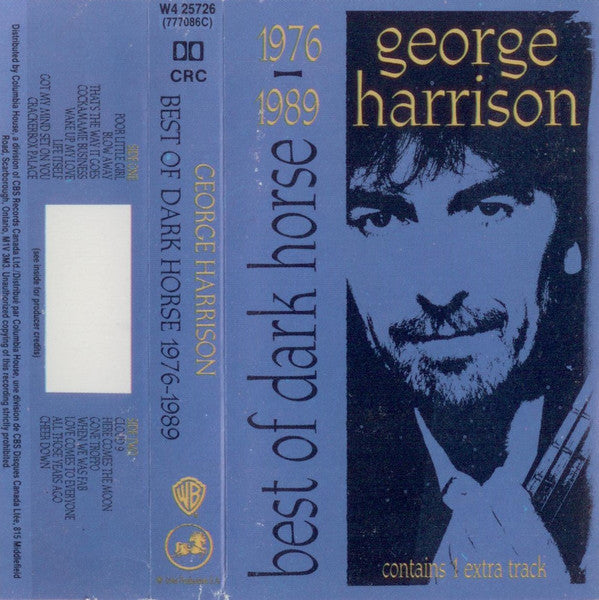 George Harrison – Best Of Dark Horse 1976-1989 - 1989 Cassette