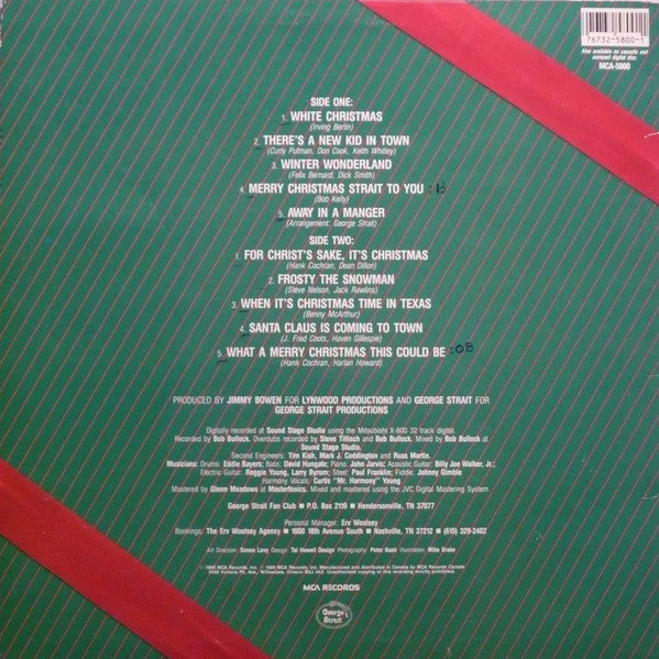 George Strait – Merry Christmas Strait To You - 1986 Original VinylPursuit.com