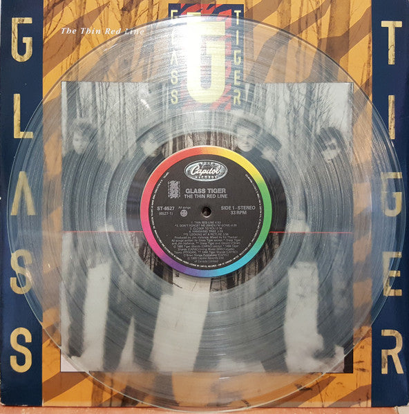 Glass Tiger - The Thin Red Line - 1986 Clear Vinyl!