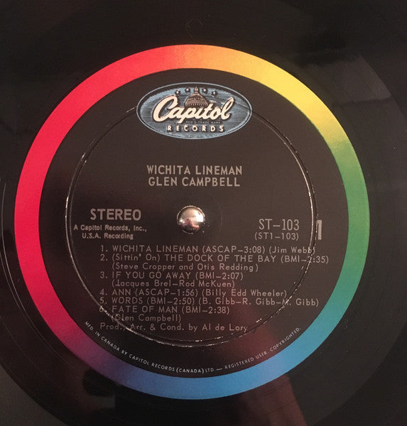 Glen Campbell – Wichita Lineman - 1968 Original in Shrinkwrap VinylPursuit.com