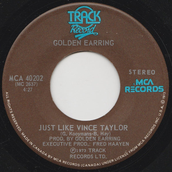 Golden Earring – Radar Love - 7" Single, 1973