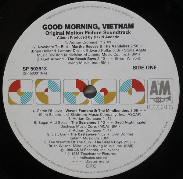 Good Morning Vietnam! Original Soundtrack - 1988! VinylPursuit.com