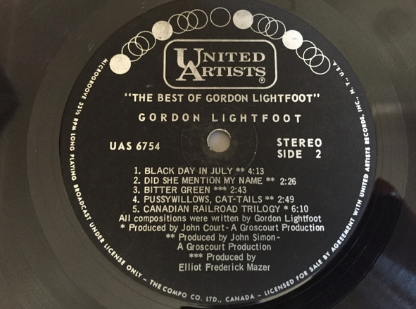 Gordon Lightfoot – The Best Of Gordon Lightfoot