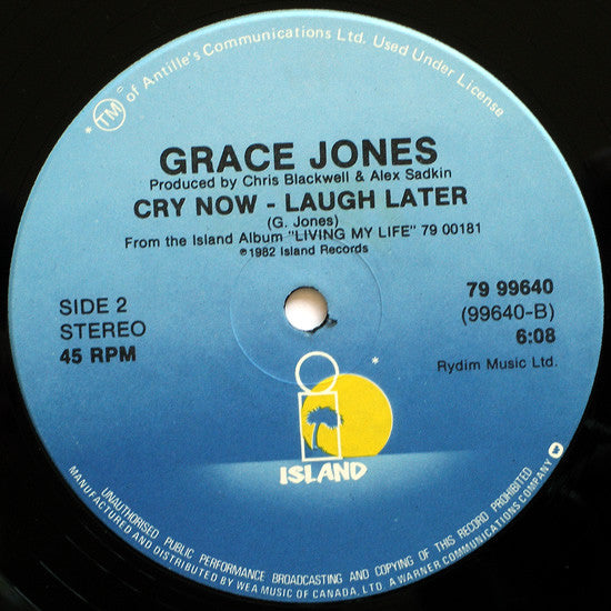 Grace Jones – Nipple To The Bottle - 1982 Original VinylPursuit.com