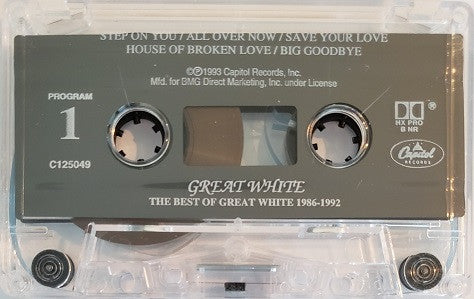 Great White – The Best Of Great White 1986 - 1992 - 1993 Cassette VinylPursuit.com