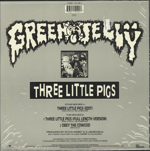 Green Jelly – Three Little Pigs - 1993 UK Picture Disc! VinylPursuit.com