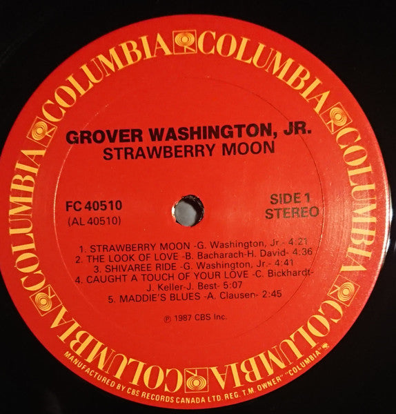 Grover Washington, Jr. – Strawberry Moon - 1987 Original, Bargain! VinylPursuit.com