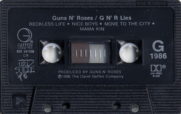 Guns N Roses – G N' R Lies - 1989, Cassette