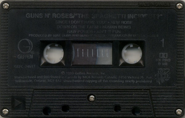 Guns N' Roses – The Spaghetti Incident? - 1993, Cassette