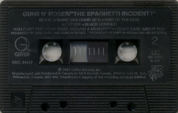 Guns N' Roses – The Spaghetti Incident? - 1993, Cassette