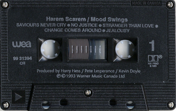 Harem Scarem – Mood Swings - 1993 Original Cassette VinylPursuit.com