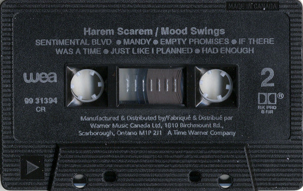 Harem Scarem – Mood Swings - 1993 Original Cassette VinylPursuit.com