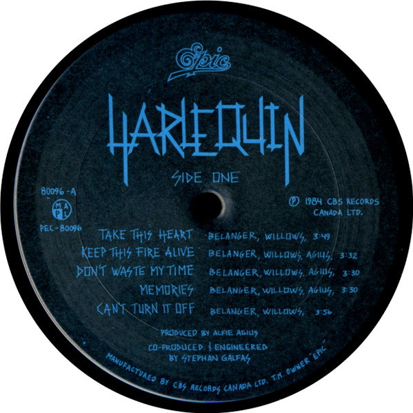Harlequin – Harlequin - 1984 Original VinylPursuit.com