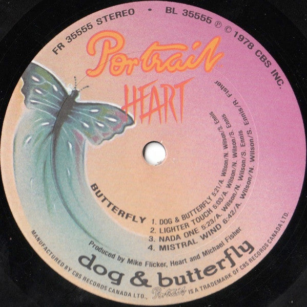 Heart - Dog & Butterfly - 1978 Original – Vinyl Pursuit Inc