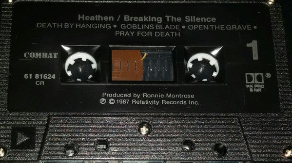 Heathen – Breaking The Silence - 1987, Cassette