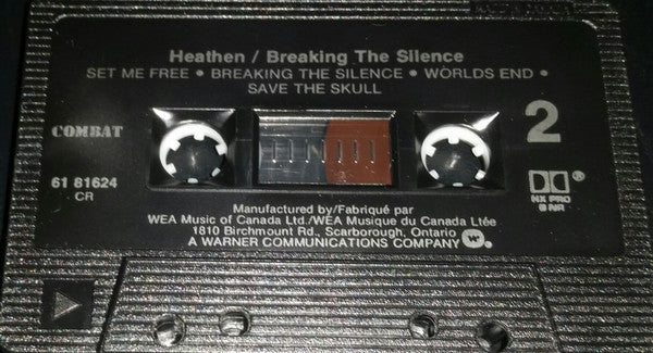 Heathen – Breaking The Silence - 1987, Cassette