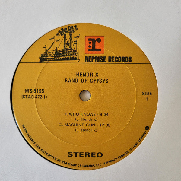Jimi Hendrix – Band Of Gypsys - Early Pressing VinylPursuit.com