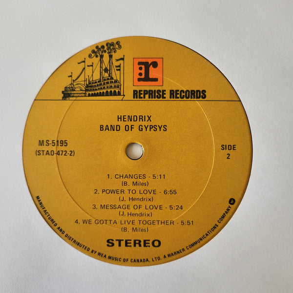 Jimi Hendrix – Band Of Gypsys - Early Pressing VinylPursuit.com