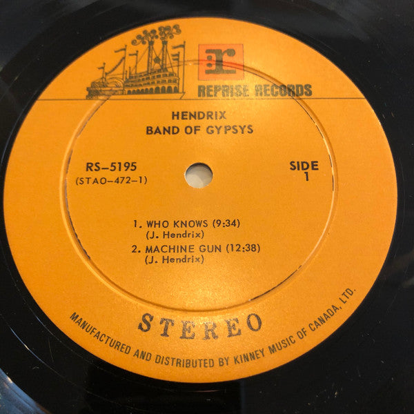 Jimi Hendrix – Band Of Gypsys - 1971 Pressing!