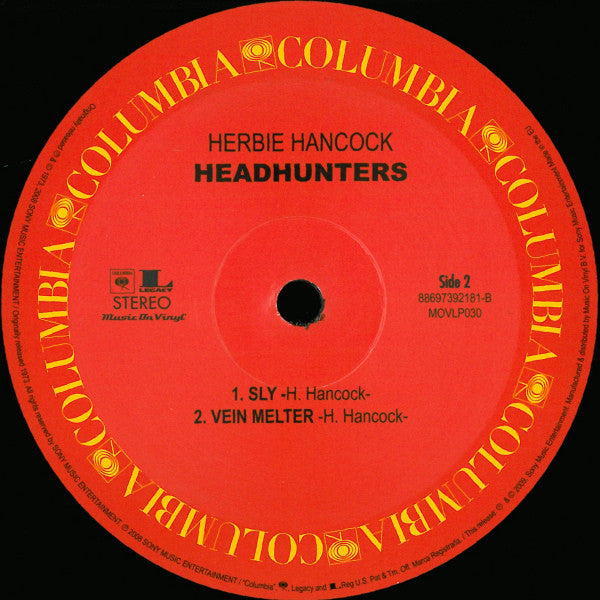 Herbie Hancock Head Hunters 1983 Vinyl Pursuit Inc