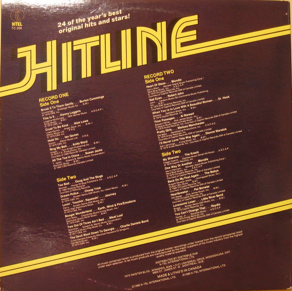 Hitline - 1980 Double Album Compilation VinylPursuit.com