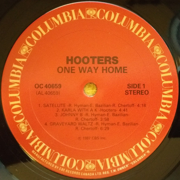 Hooters – One Way Home - 1987 Original - Bargain Bin! VinylPursuit.com