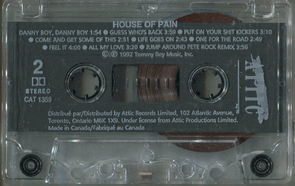 House Of Pain – House Of Pain- 1992 Cassette VinylPursuit.com