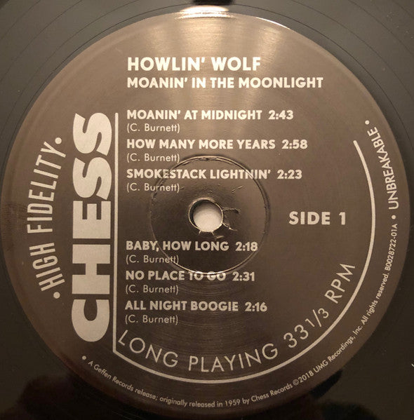 Howlin' Wolf – Moanin' In The Moonlight - MONO, 60th Anniversary Edition