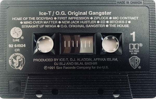 Ice-T – OG Original Gangster - 1991 Cassette VinylPursuit.com
