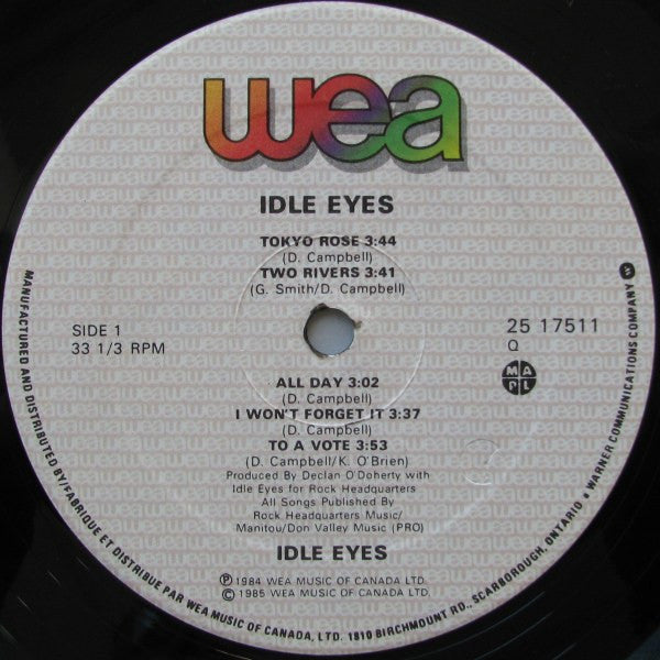 Idle Eyes – Idle Eyes - 1985
