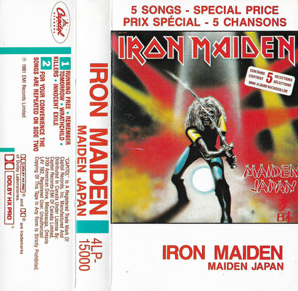 Iron Maiden – Maiden Japan - 1981 Cassette VinylPursuit.com