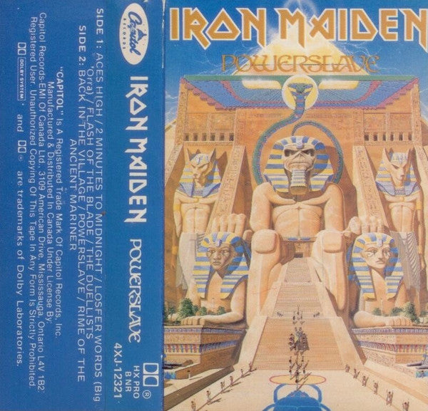 Iron Maiden – Powerslave - Cassette, 1984