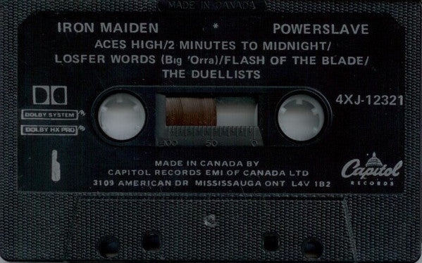 Iron Maiden – Powerslave - Cassette, 1984
