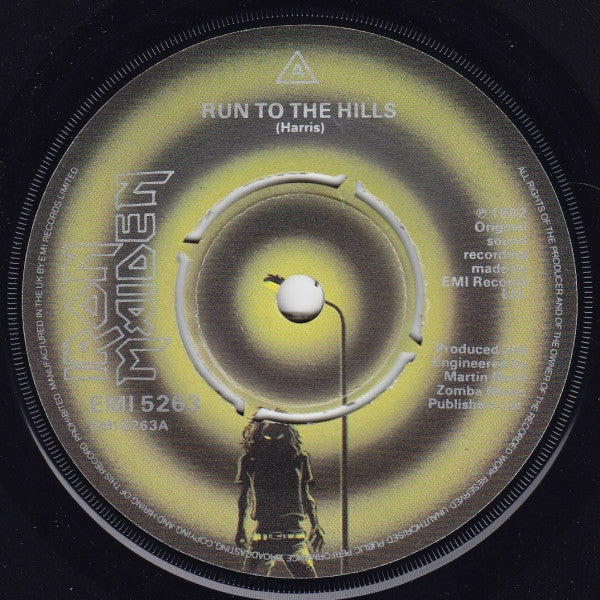 Iron Maiden – Run To The Hills -  7" Single, 1982 UK Pressing!