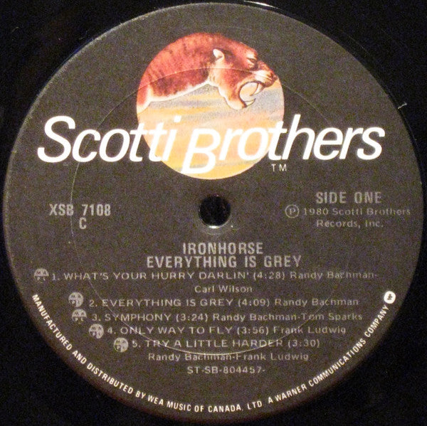 Ironhorse – Everything Is Grey - 1980 Original in Shrinkwrap