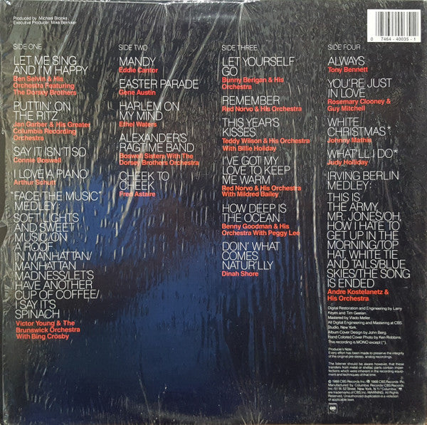 Irving Berlin: A Hundred Years - 1988 US Mono Compilation Vinyl Pursuit Inc