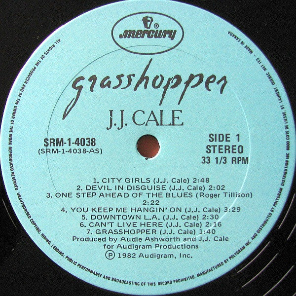 JJ Cale – Grasshopper  - 1982 Original