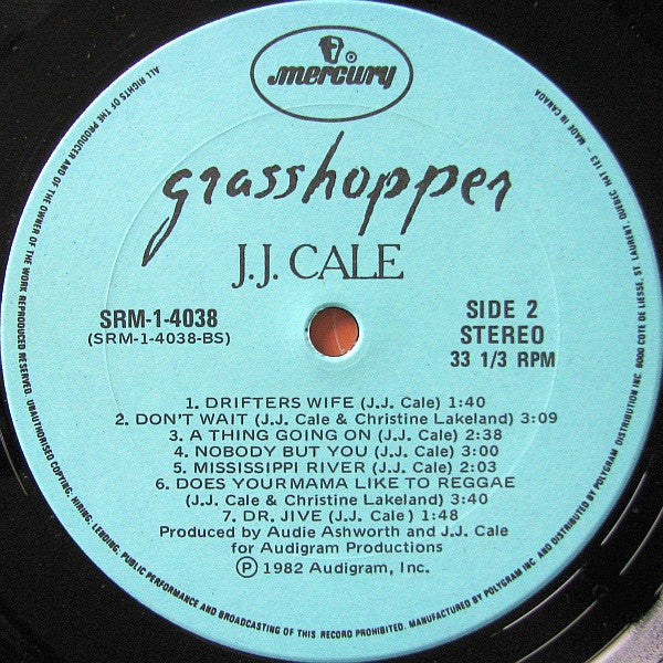 JJ Cale – Grasshopper  - 1982 Original