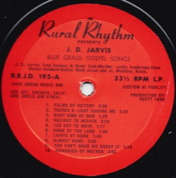 JD Jarvis, Rusty York – Blue Grass Gospel Songs - 1968 US Original VinylPursuit.com