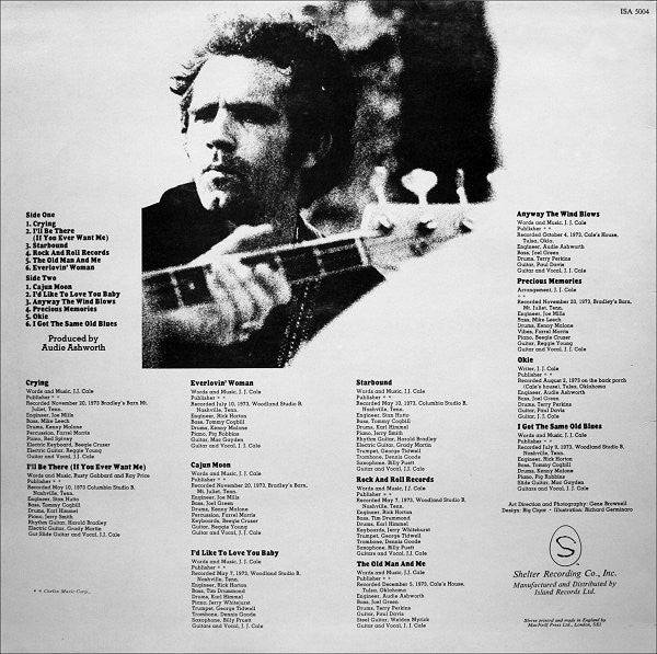 JJ Cale – Okie - 1974 UK Pressing!