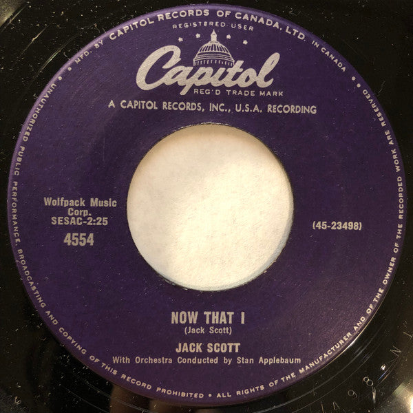 Jack Scott ‎– A Little Feeling (Called Love) -  7" Single 1961