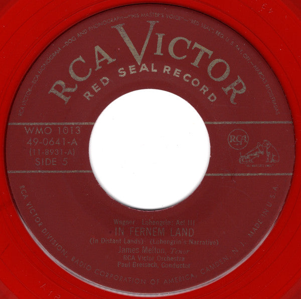 James Melton – Operatic Arias -  7" Single, Red Vinyl, Rare