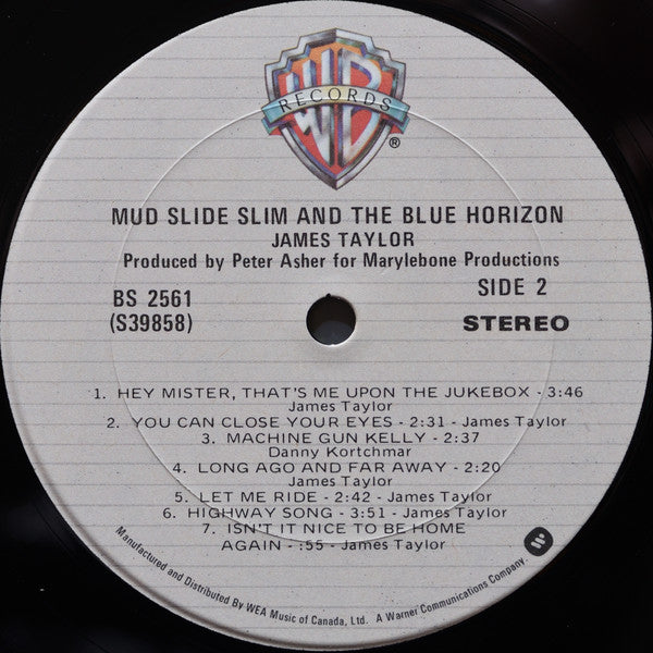 James Taylor Mud Slide Slim And The Blue Horizon Vinyl Pursuit Inc
