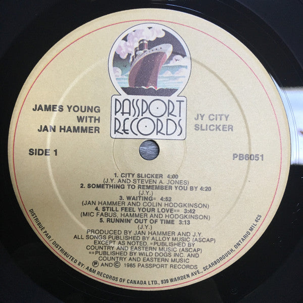 James Young With Jan Hammer – City Slicker - 1985 Original, SEALED!