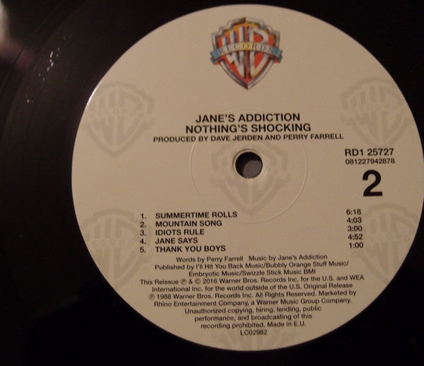 Jane's Addiction – Nothing's Shocking