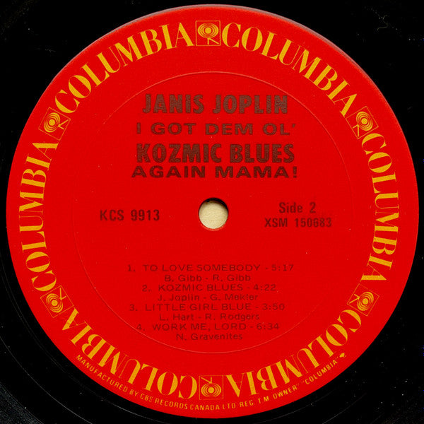 Janis Joplin – I Got Dem Ol' Kozmic Blues Again Mama! - Early Pressing in Shrinkwrap! - Vinyl Pursuit Inc